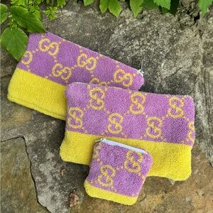 Authentic Gucci Terry Pouch (only large size available)